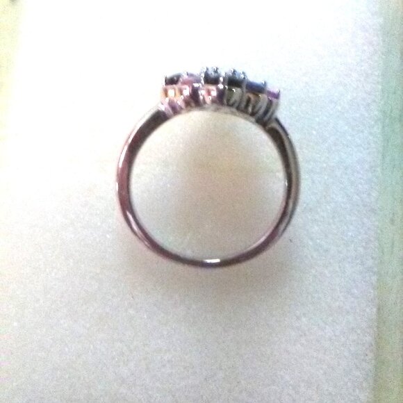 Multicolor Spinel Silver Ring - Picture 3 of 6